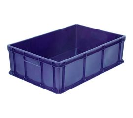 Ящик п/э Тара.ру 600х400х180 мм сплошной без ручек синий 17342 