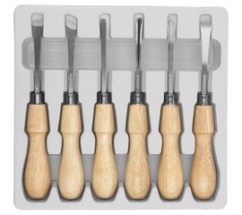 Стамески Зубр ЭКСПЕРТ фигурные профессиональные, 6шт 18373-H6 