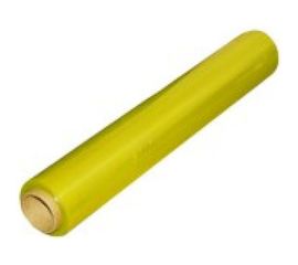 Стрейч пленка первый сорт ПАКПОЛИМЕР желтая 500мм 2200гр 23мкм 