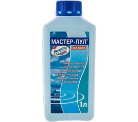 Жидкое безхлорное средство 4 в 1 для обеззараживания и очистки воды Маркопул Кемиклс МАСТЕР-ПУЛ, 1л М20 