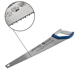 Ножовка по дереву 500 мм, шаг 5 мм/5 TPI, закаленный зуб, 2D-заточка КОБАЛЬТ 248-818 