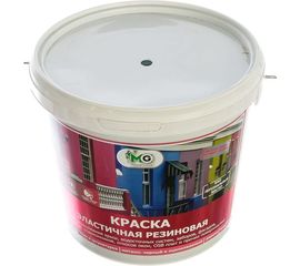 Краска резиновая эластичная MasterGood зеленая, темный, RAL 6005, 7 кг MG-КраскаРезин-7.зел 