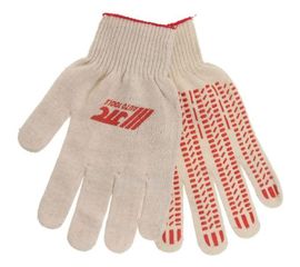 Перчатки JTC х/б с ПВХ напылением и логотипом 10 кл. XB1042 