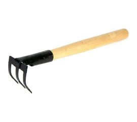 Прямые 3-х зубые грабли с черенком Gigant GP03 