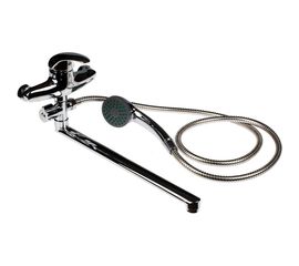 Смеситель для ванны stOmega Омега L-нос 40 см, D=40 мм, поворотный дивертор 3307НД 