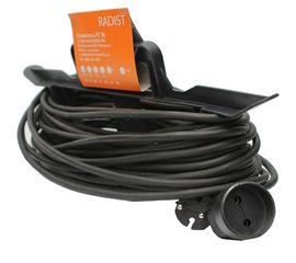 Удлинитель Радист РС16 рамка 6А 1 гнездо 2*0,75 20м чёрный 103 