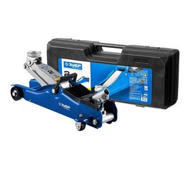 Гидравлический подкатной домкрат 2т, 85-330мм, в кейсе, ЗУБР Профессионал T35 43056-2-K 