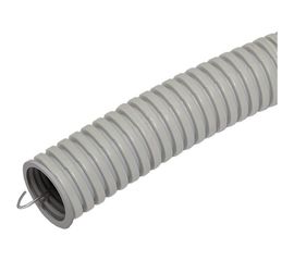 Гофрированная труба ЭРА ПВХ серый d 20мм с зонд. легкая 50м Б0042996 