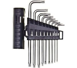 Набор имбусовых длинных ключей ЭКСПЕРТ TORX Т10 - Т50 ЗУБР 2745-4-1_z01 