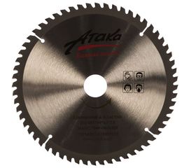 Диск пильный (216 мм; 60T; 30 мм) для алюминия и пластика профи АТАКА 8077830 