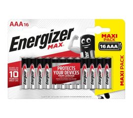 Батарейки Energizer MAX E92/AAA 16 шт/бл Alkaline 7638900425864 