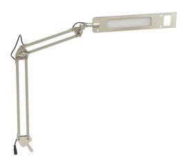 Настольный светильник Camelion KD-821 C03 серебро LED 8Вт, 230В, 2 уровня яркости, 350Лм, струбцина 13528 