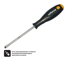 Шлицевая отвертка Inforce SL8x150 06-09-62 