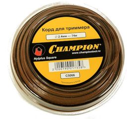 Корд триммерный Nylplus Square (74 м; 2.4 мм) CHAMPION C5066 