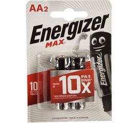 Щелочная батарейка LR6 AA MAX 1.5В бл/2 ENERGIZER 7638900411393 