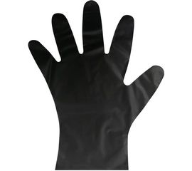 Одноразовые перчатки AVIORA эластомер, черные, размер XL, 100 шт. 402-885 