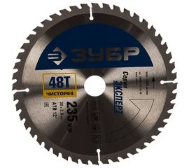 Диск пильный "Чистый рез" (235х30 мм; 48Т) Зубр 36905-235-30-48 