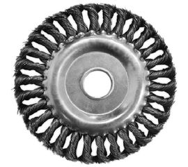 Щетка крацовка дисковая витая (175 мм; 22.2 мм) Biber 70984 тов-076230 