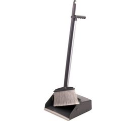 Закрывающийся совок для мусора + щетка ЛАЙМА PROF 606663 