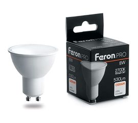 Светодиодная лампа FERON PRO LB-1608 GU10 8W 2700K OSRAM LED 38092 