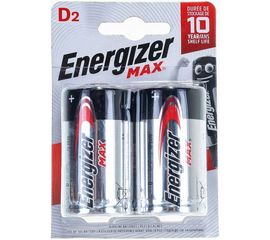 Щелочная батарейка LR20 D MAX 1.5В бл/2 ENERGIZER 7638900410457 