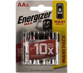 Щелочная батарейка LR6 AA MAX 1.5В бл/6 ENERGIZER 7638900410792 
