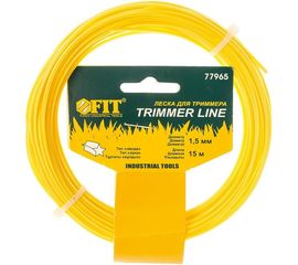 Леска (1.5 мм; 15 м; звездочка) для триммеров FIT 77965 