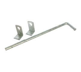 Засов для ворот GAH ALBERTS горячеоцинкованный 400х40, диаметр 16мм, 211028 