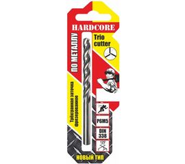Сверло по металлу Trio Cutter (6.5х101 мм; Р6М5) Hardcore 143065 