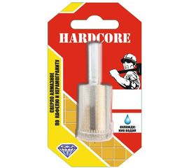 Сверло-коронка алмазное по кафелю и керамограниту 16 мм Hardcore 152016 