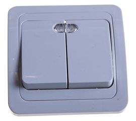 Выключатель IN HOME 2кл с подсветкой CLASSICO белый 2123 4680005959877 