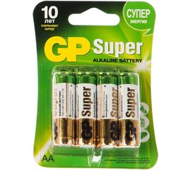 Алкалиновые батарейки GP 8 шт Super Alkaline 15А АA 15A-CR8 