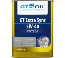 Масло Extra Synt, SAE 5W-40, API SN/CF, 4 л GT OIL 8809059407417 