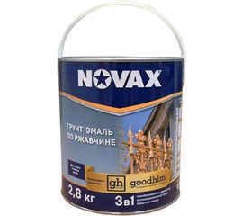 Грунт-эмаль Goodhim 3в1 novax бежевый RAL 1015, глянцевая, 2,8 кг/3 л 10885 