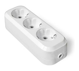 Колодка для удлинителя IONICH 3 гнезда с/з 1521 