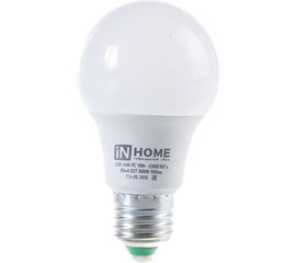 Светодиодная лампа IN HOME LED-A60-VC 10Вт 230В Е27 3000К 900Лм 4690612020204 