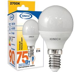 Лампа IONICH ILED-SMD2835-P45-8-720-230-2.7-E14 1642 