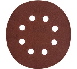 Круг шлифовальный на липучке по дереву/металлу 10 шт. (125 мм; P180; 8 отверстий) Gigant G-1021 