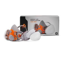 Фильтрующая полумаска из изолирующих материалов Jeta Safety 6500К-M Комплект 