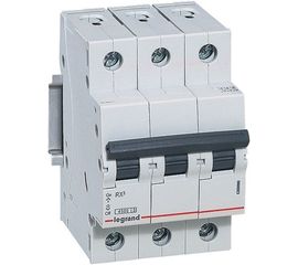 Автоматический модульный выключатель Legrand 3п C 63А 4.5кА RX3 Leg 419714 1199894 