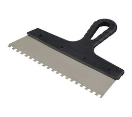 Зубчатый шпатель с антикоррозийным покрытием 250мм зуб 10х10мм Jettools 202-250/10 