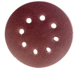 Круг абразивный на ворсовой подложке под липучку (5 шт; 125 мм; P60; 8 отв) MATRIX 73803 