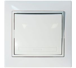 Одноклавишный выключатель Jilion белый 9533116 