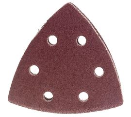 Треугольник абразивный на ворсовой подложке под липучку (5 шт; 93 мм; P60; 6 отв) MATRIX 73858 