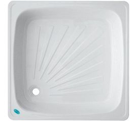 Стальной эмалированный поддон Laguna белый, квадратный 800х800 0203.002С1 