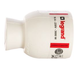 Розетка Legrand 2К+З белая 50189 
