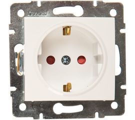 Розетка LEZARD KARINA с защитой от детей керамика белая 707-0288-124 