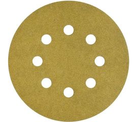 Круг шлифовальный на липучке PAPER GOLD (5 шт; 125 мм; 8 отверстий; P280) NAPOLEON npg5-125-8-280 