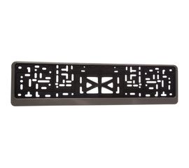 Рамка для номера SKYWAY пластмассовая, с защелкой, серая, без надписи, полированная S04102002 