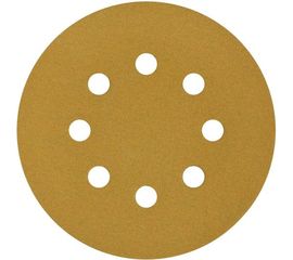 Круг шлифовальный на липучке PAPER GOLD (5 шт; 125 мм; 8 отверстий; P220) NAPOLEON npg5-125-8-220 